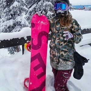 *NEW* DC Riji Women’s Snowboarding Ski Jacket Insulated Camo Print (XS)